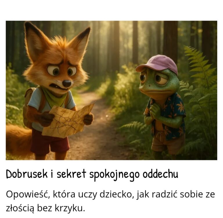 zaczarowany las mądrości - ilustracja